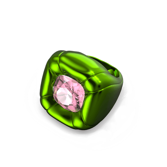 Anello Swarovski Dulcis Alluminio Anodizzato Verde - Misura 55