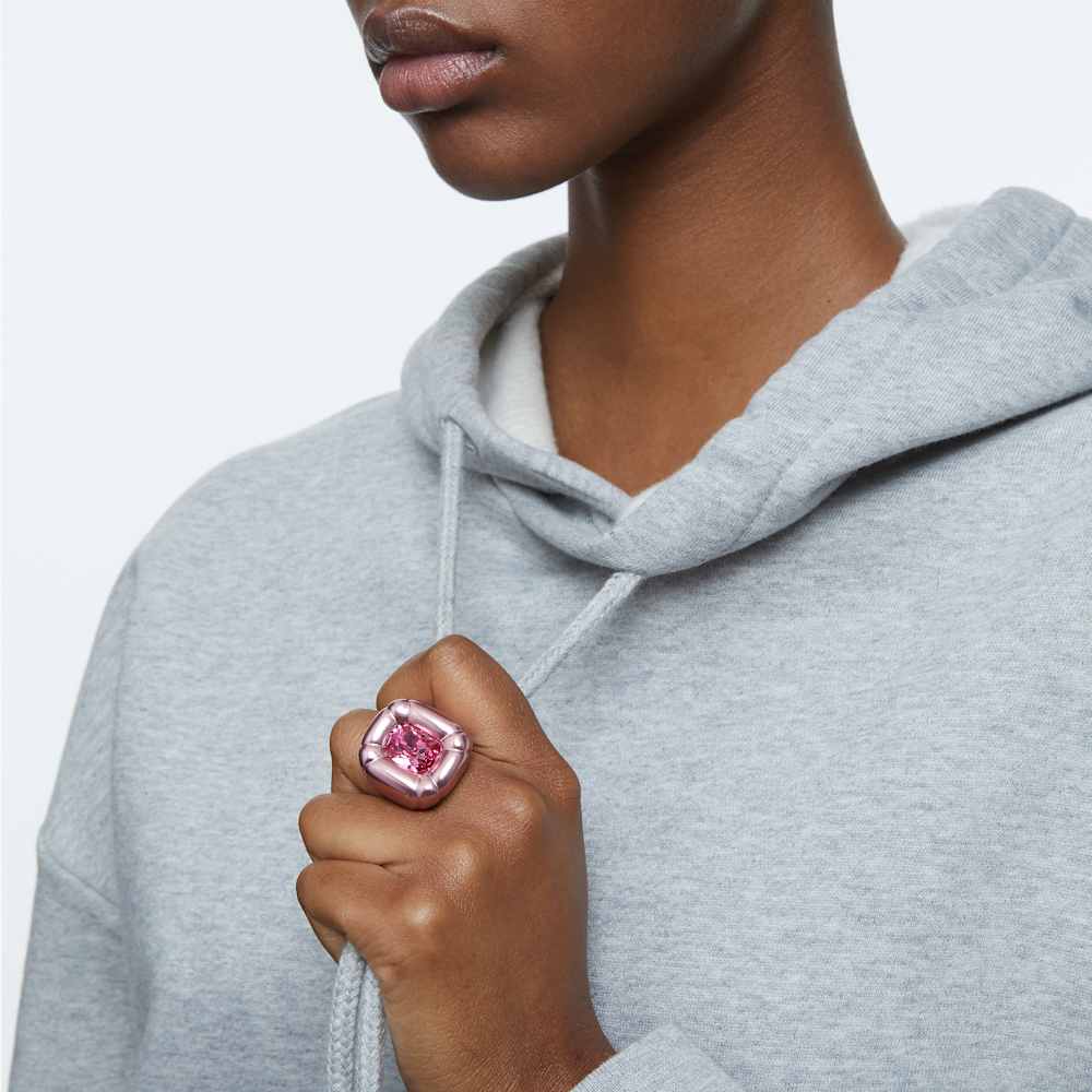 Anello Swarovski Dulcis Alluminio Anodizzato Rosa - Misura 55