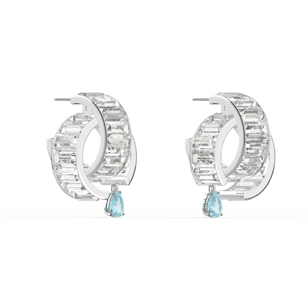 Orecchini Swarovski Matrix Blue Drop Cry