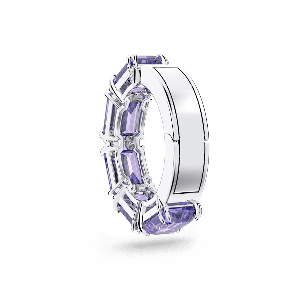 Monorecchino Ear Cuff Swarovski a Clip Millenia Viola