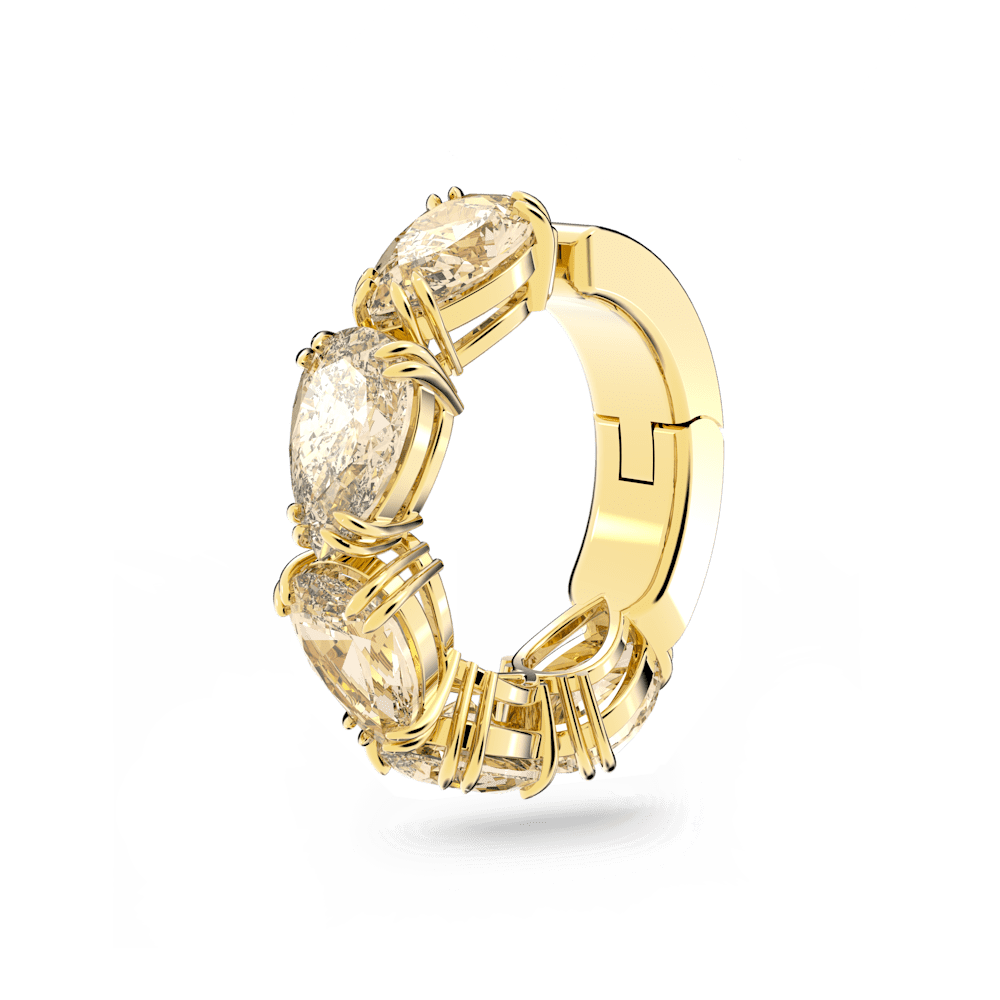 Monorecchino Ear Cuff Swarovski a Clip Millenia Giallo Finitura oro 18 Kt
