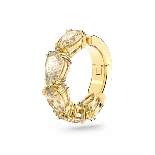 Monorecchino Ear Cuff Swarovski a Clip Millenia Giallo Finitura oro 18 Kt