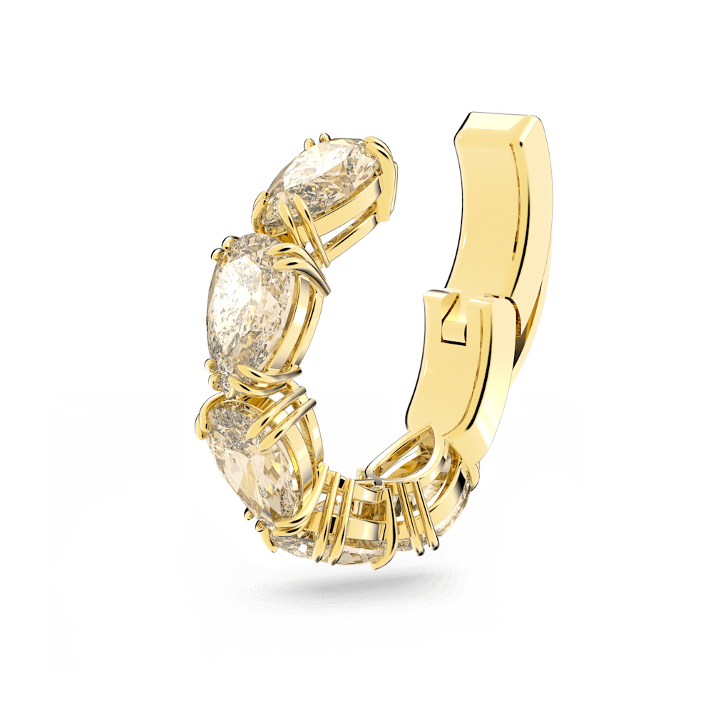 Monorecchino Ear Cuff Swarovski a Clip Millenia Giallo Finitura oro 18 Kt