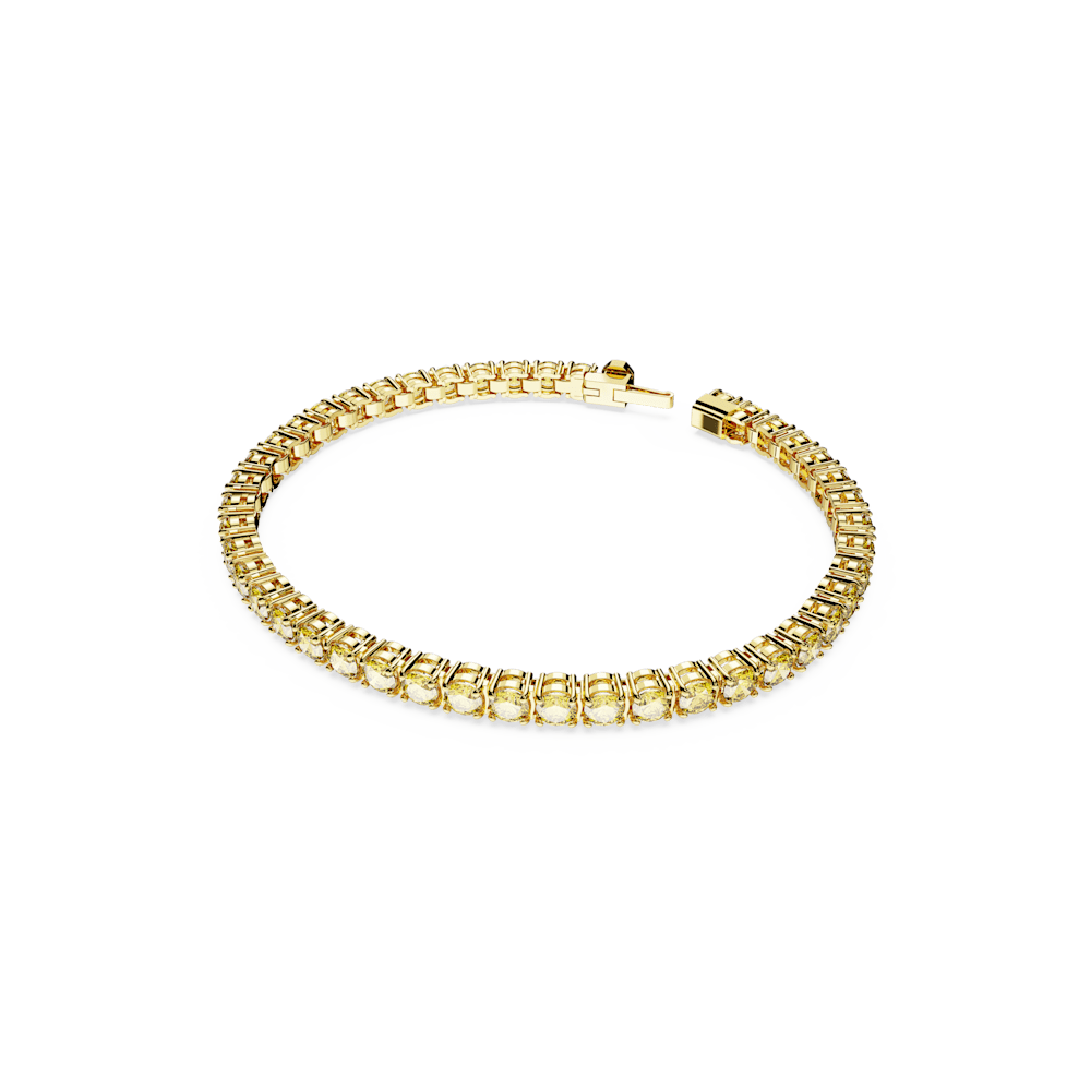 Bracciale Tennis Swarovski Matrix Finitura oro 18 Kt - Misura M