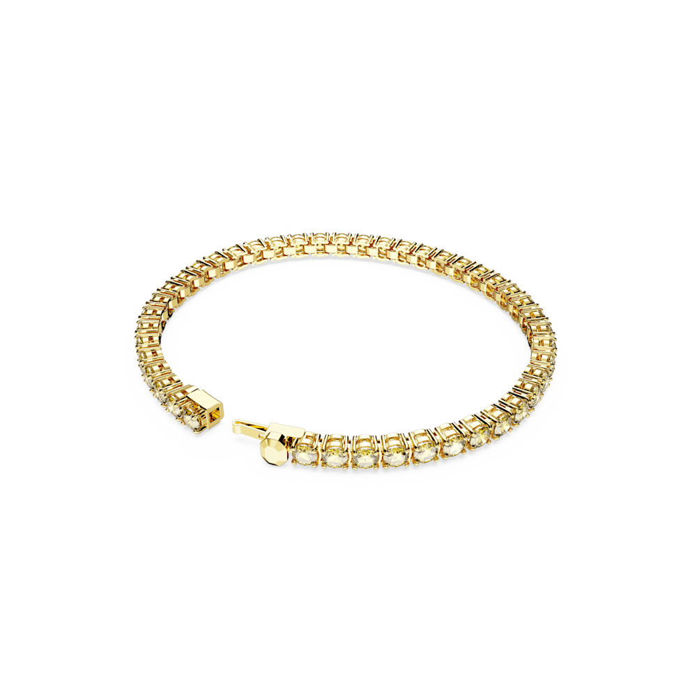 Bracciale Tennis Swarovski Matrix Finitura oro 18 Kt - Misura M