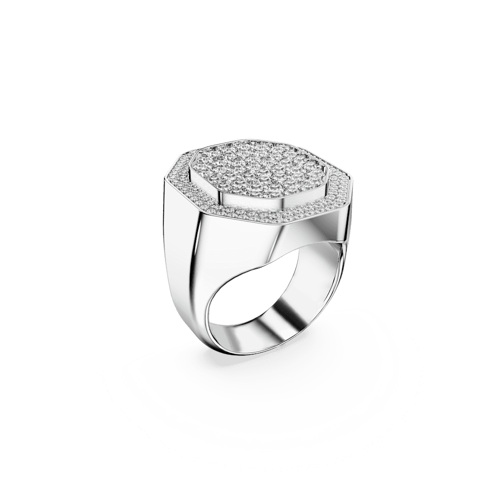 Anello Chevalier Swarovski Dextera Signet - Misura 52