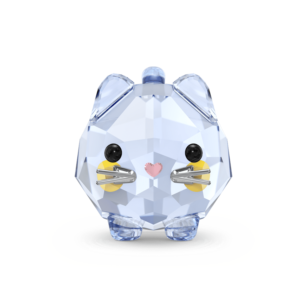 Oggettistica Swarovski Chubby Cats Gatto Blu