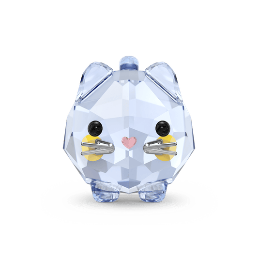 Oggettistica Swarovski Chubby Cats Gatto Blu