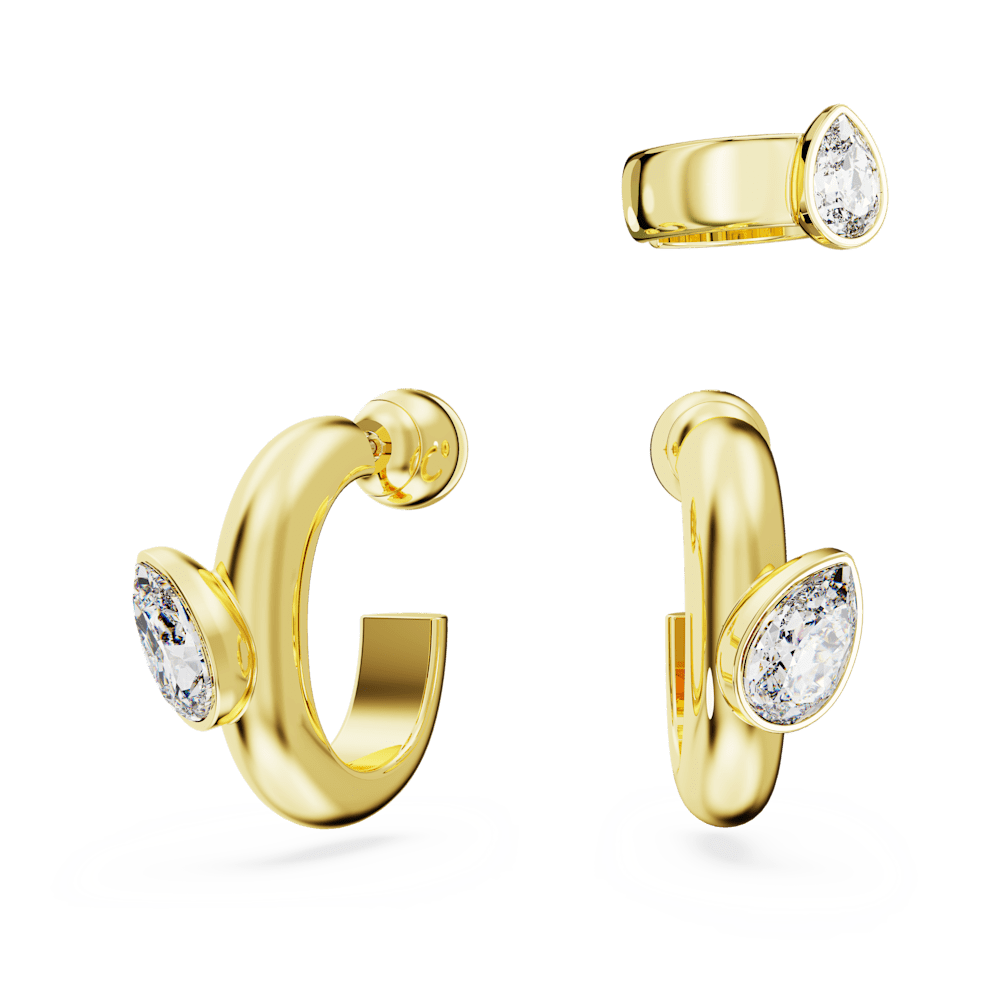 Set 3 Orecchini Swarovski Dextera con Ear Cuff