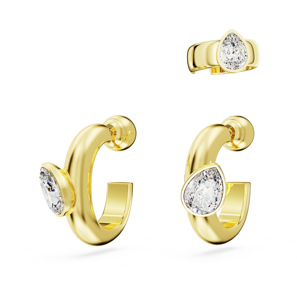 Set 3 Orecchini Swarovski Dextera con Ear Cuff
