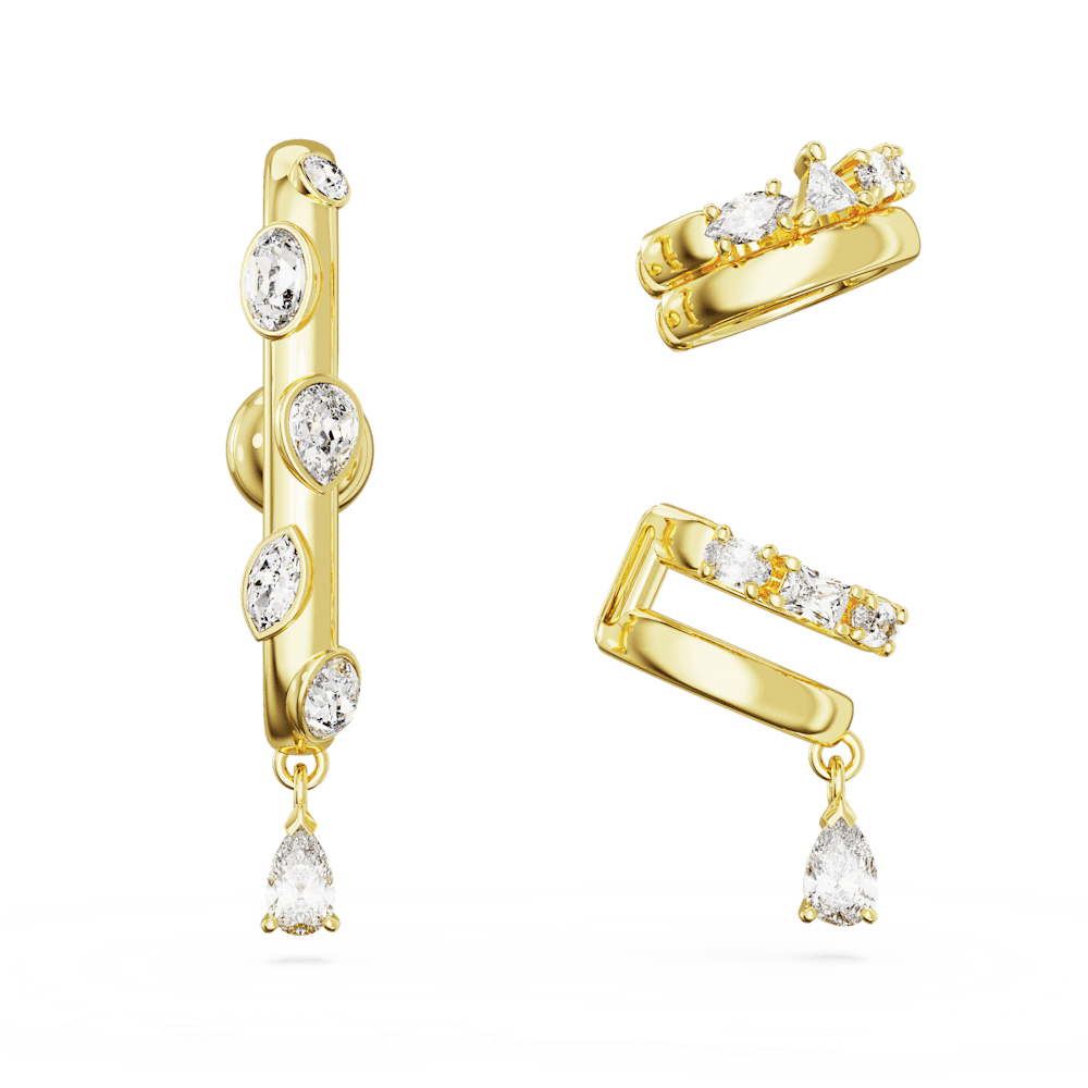 Set 3 Orecchini Swarovski Dextera con Ear Cuff