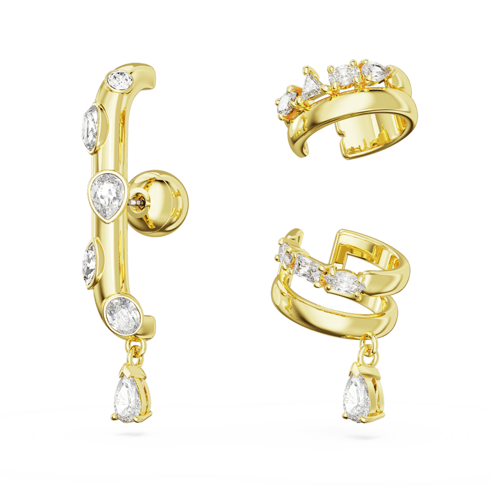Set 3 Orecchini Swarovski Dextera con Ear Cuff