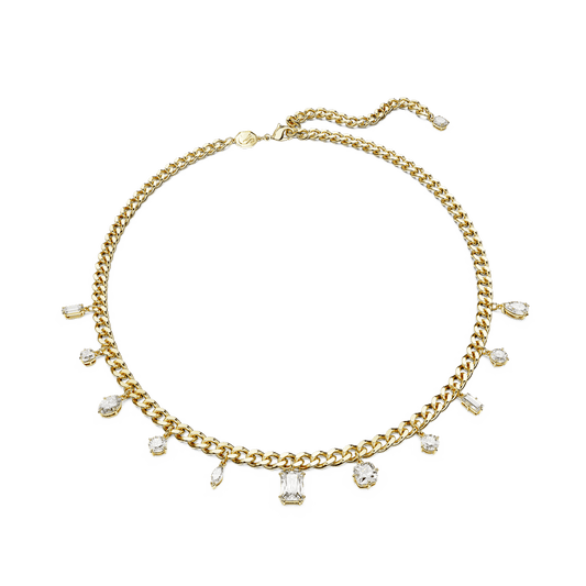 Collana con Charm Swarovski Dextera All Ard Dangling Finitura oro 18 Kt