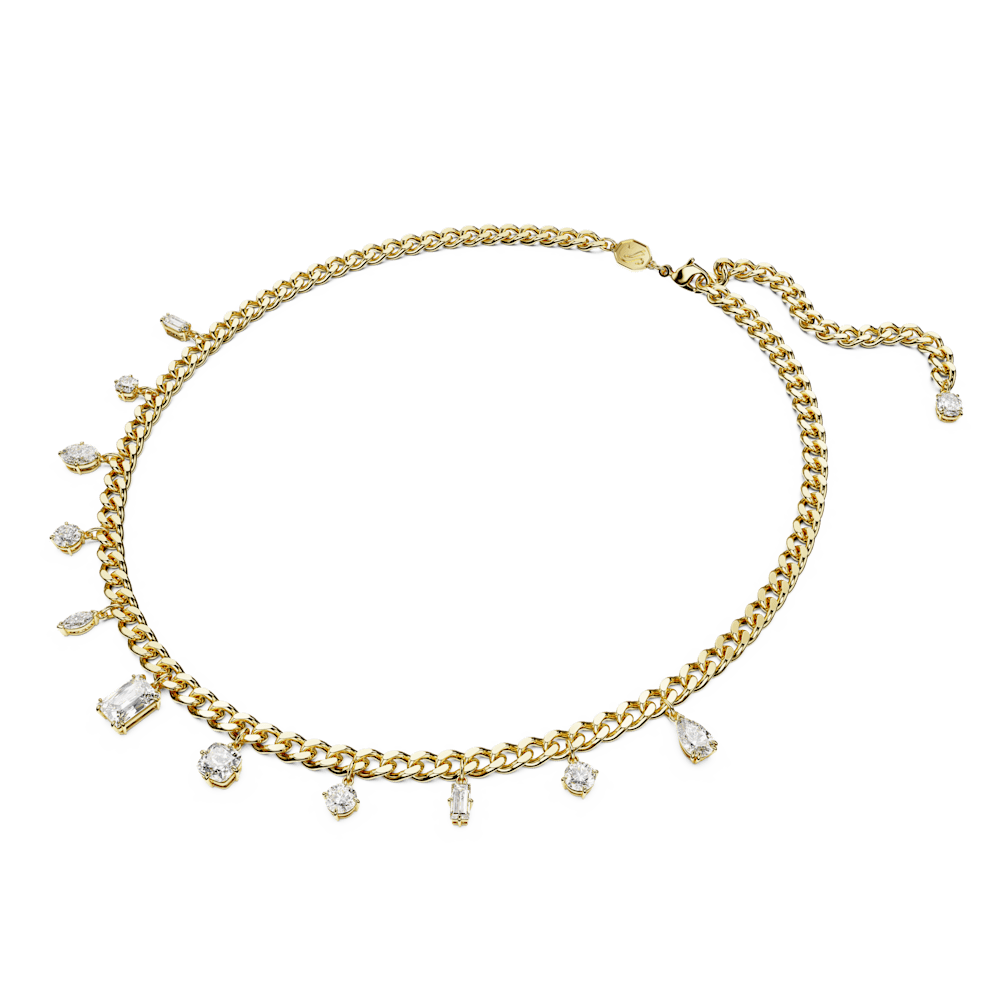 Collana con Charm Swarovski Dextera All Ard Dangling Finitura oro 18 Kt