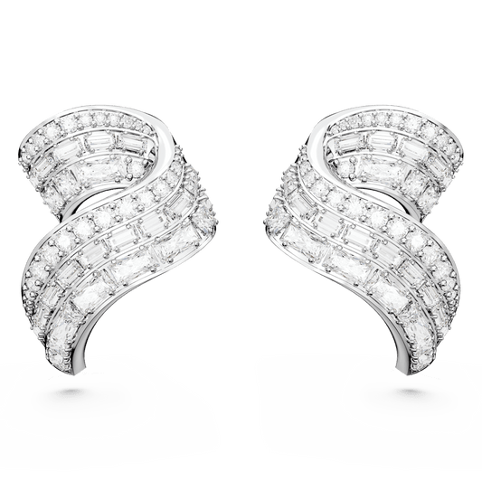 Orecchini a Lobo Swarovski Hyperbola cpn Pavè di Cristalli