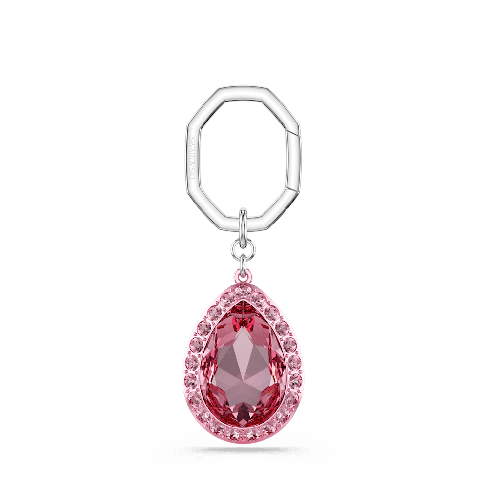 Portachiavi Swarovski Taglio Pear Rosa