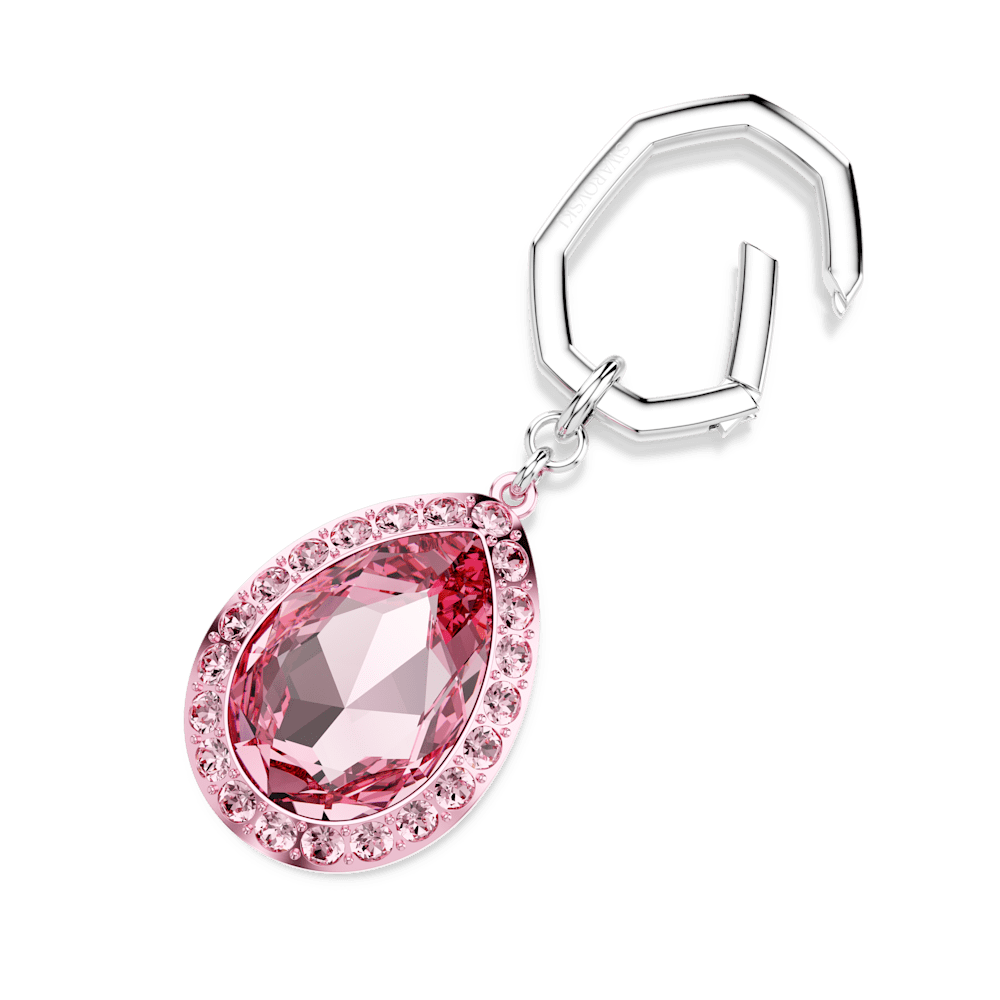 Portachiavi Swarovski Taglio Pear Rosa