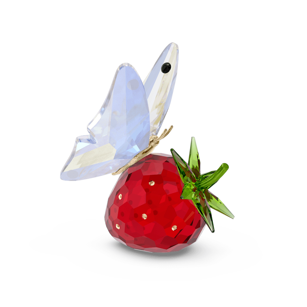 Oggettistica Swarovski Idyllia Farfalla e Fragola