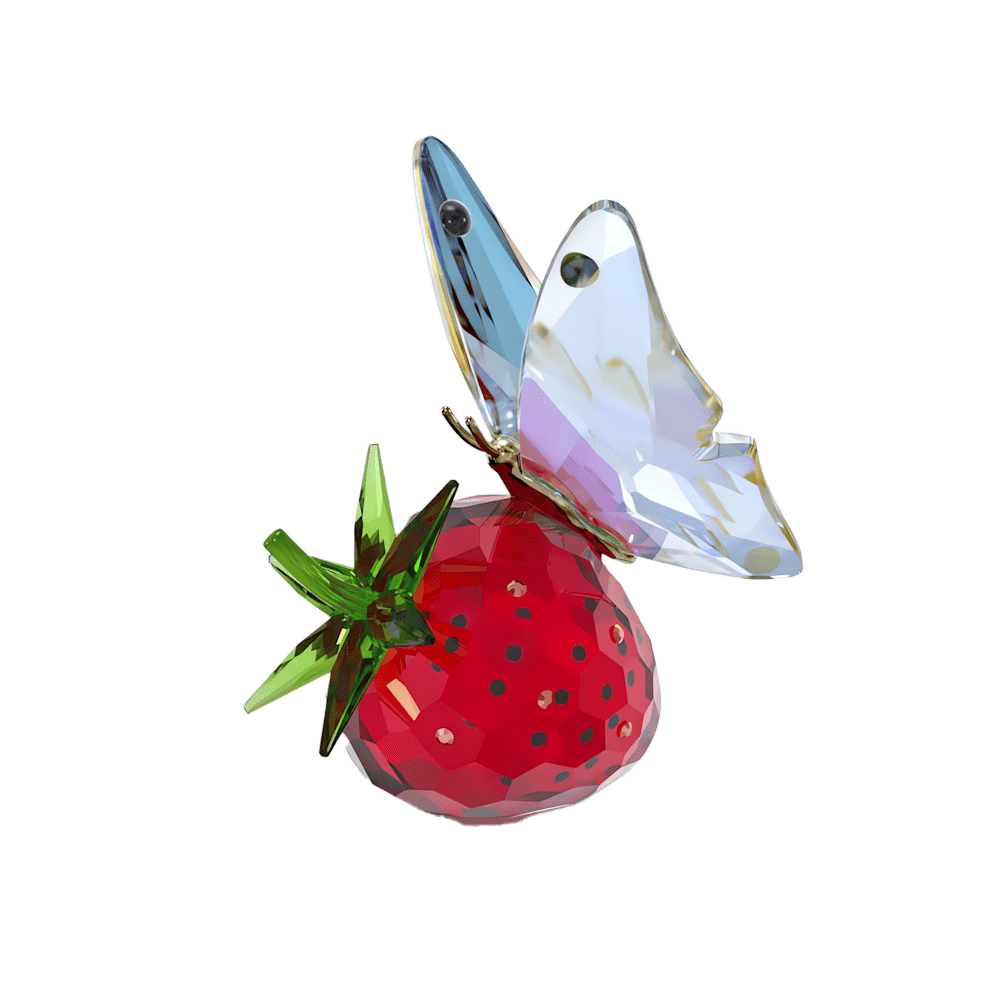 Oggettistica Swarovski Idyllia Farfalla e Fragola