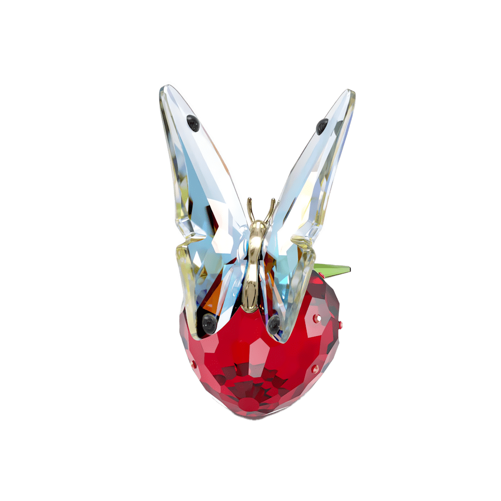 Oggettistica Swarovski Idyllia Farfalla e Fragola