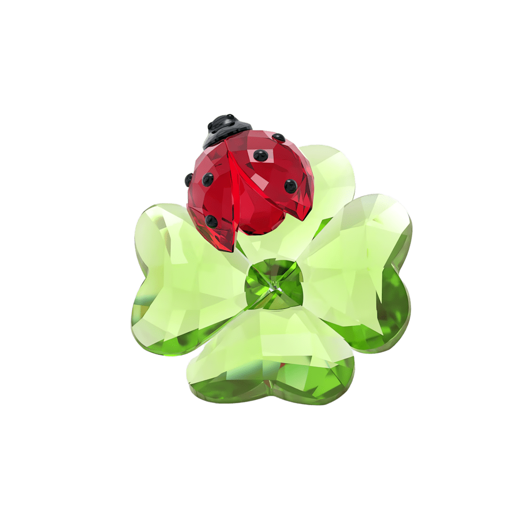 Oggettistica Swarovski Idyllia Coccinella e Quadrifoglio