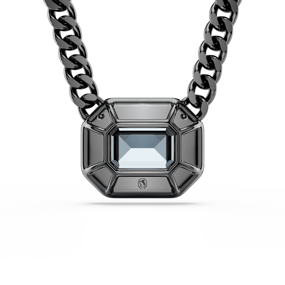 Collana Swarovski Millenia Taglio Ottagonale Cristallo Blu