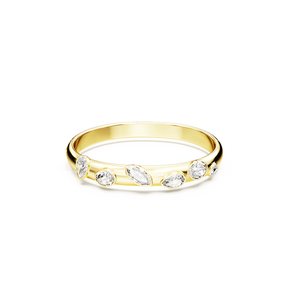 Bracciale Rigido Swarovski Dextera Finitura oro 18 Kt - Misura L