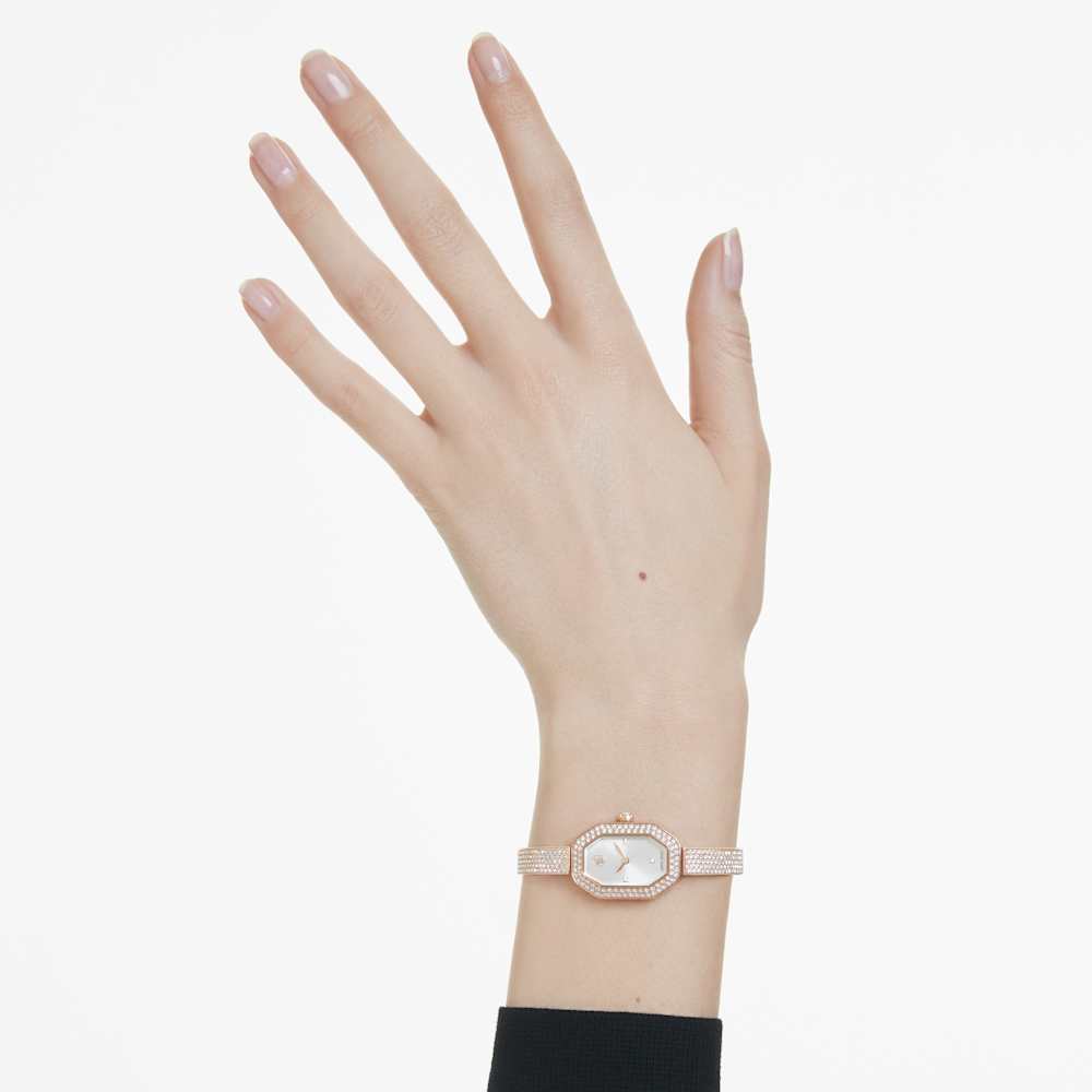 Orologio Swarovski Dextera Bangle Pvd Oro Rosa e Cristalli