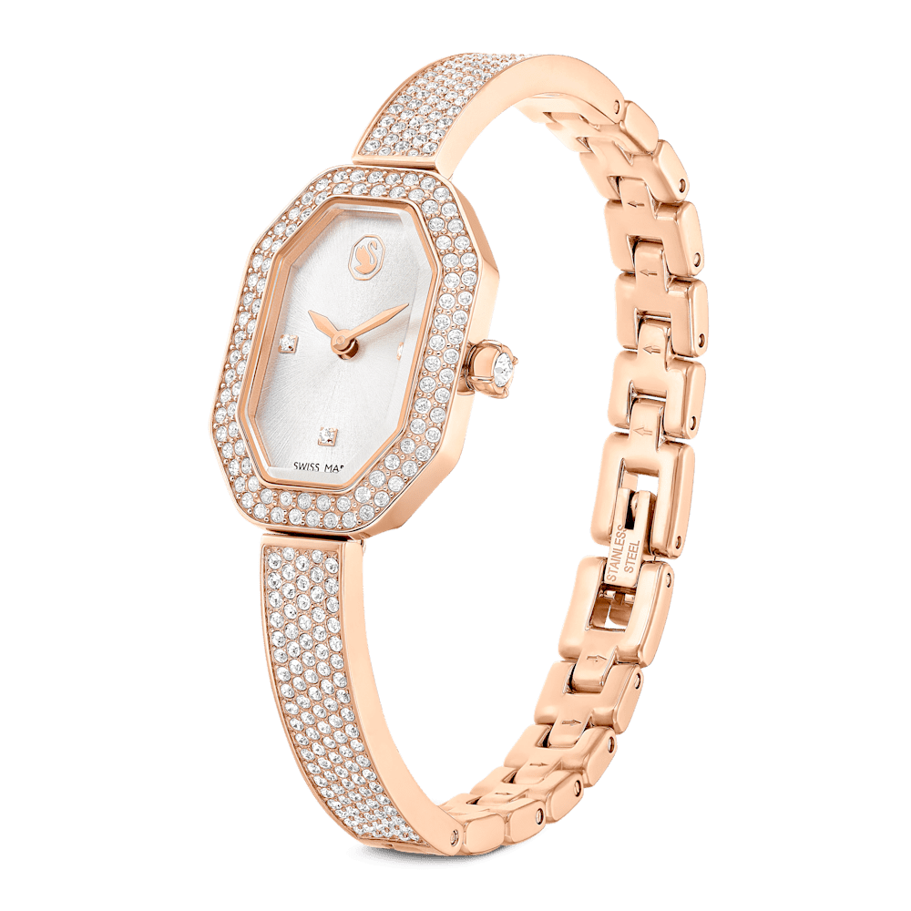 Orologio Swarovski Dextera Bangle Pvd Oro Rosa e Cristalli
