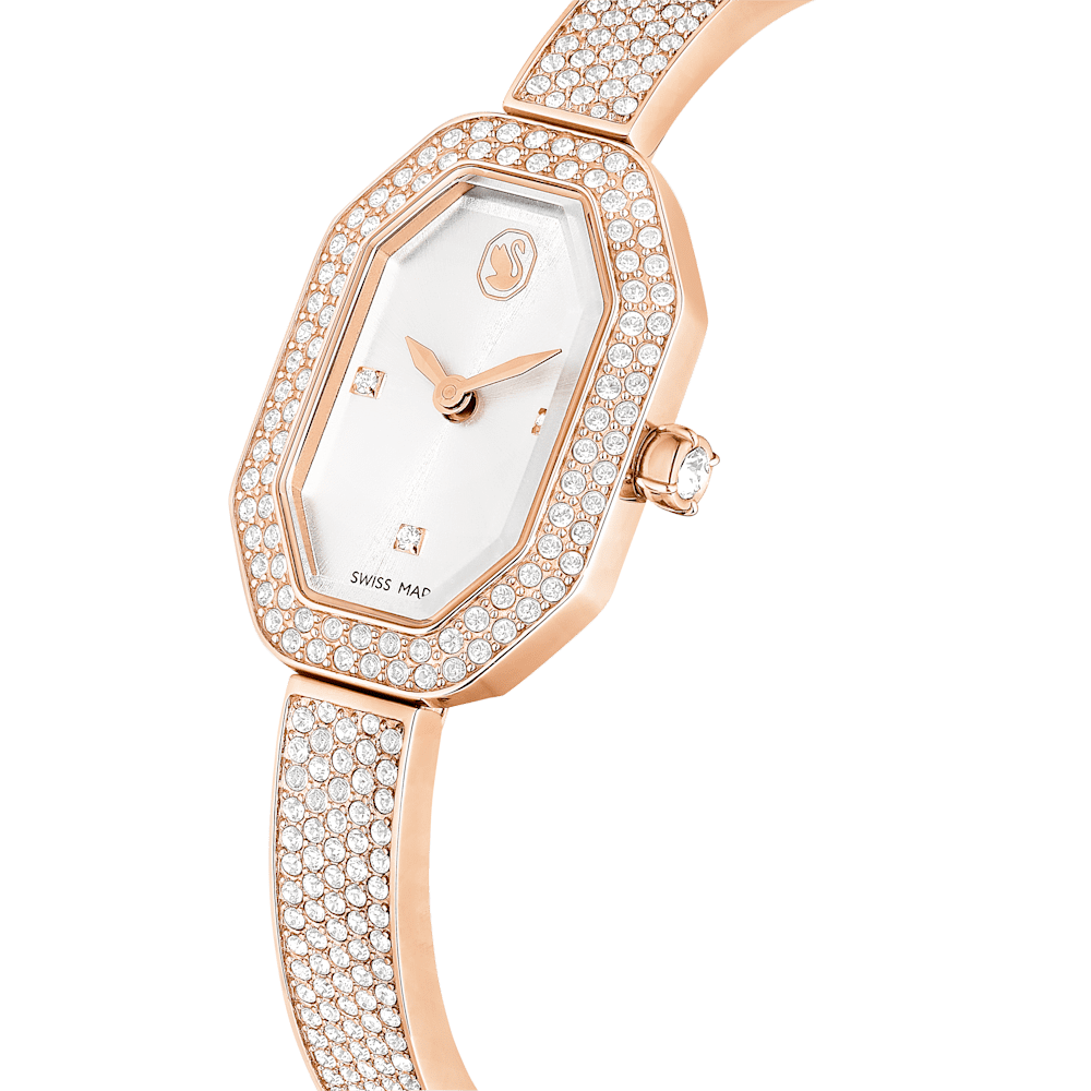 Orologio Swarovski Dextera Bangle Pvd Oro Rosa e Cristalli