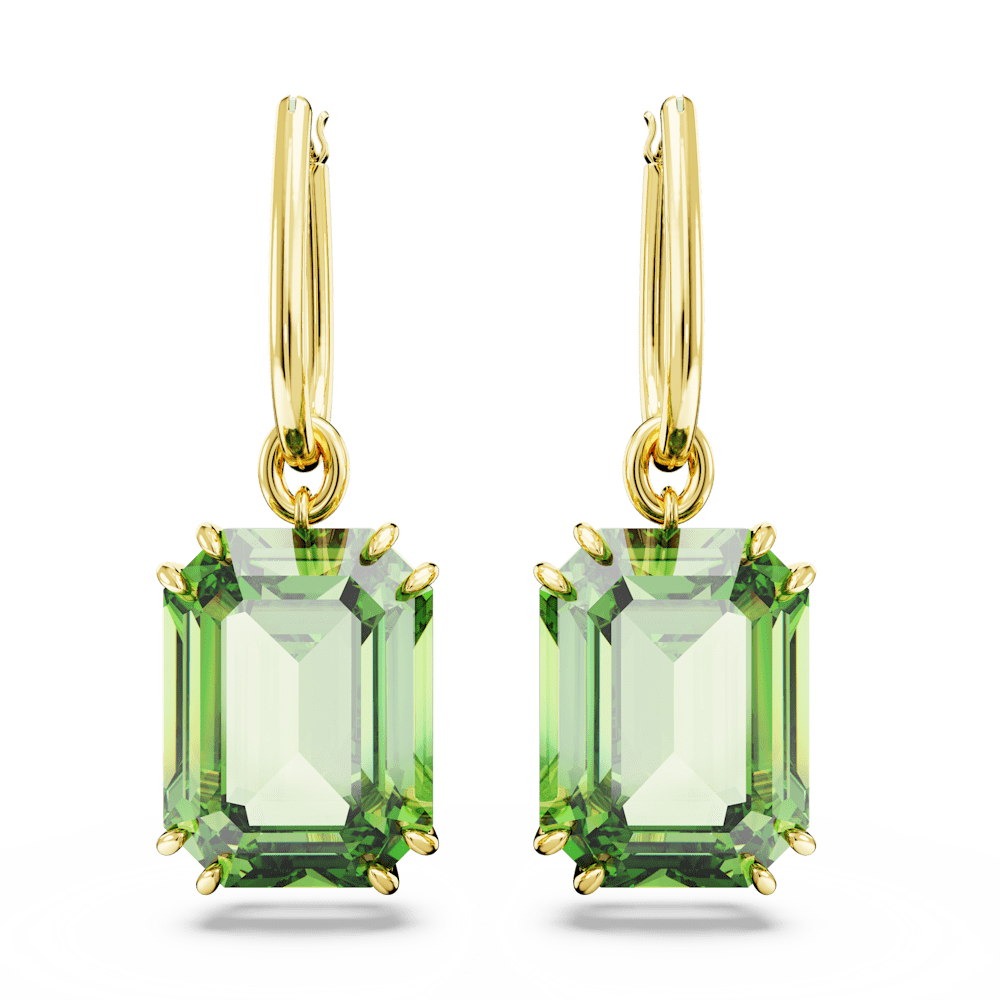 Orecchini Pendenti Swarovski Millenia Finitura oro 18 Kt