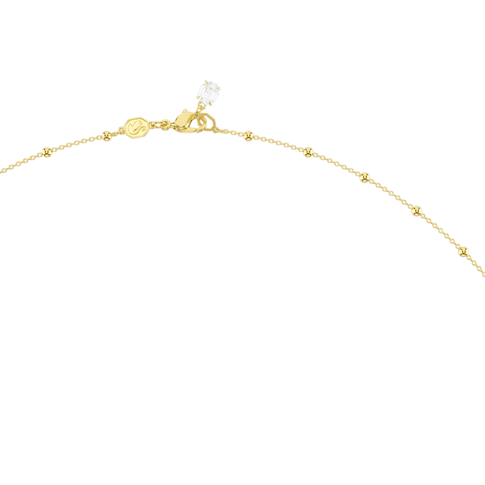 Collana Swarovski Imber, Taglio Round, Bianca, Finitura oro 18K