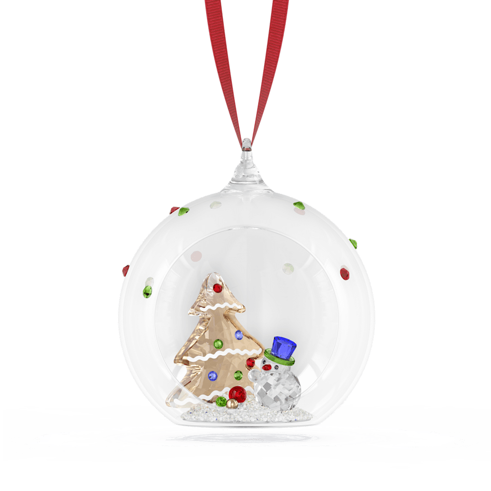 Decorazioni Natalizie Swarovski Holiday Cheers Pallina Albero e Pupazzo di Neve