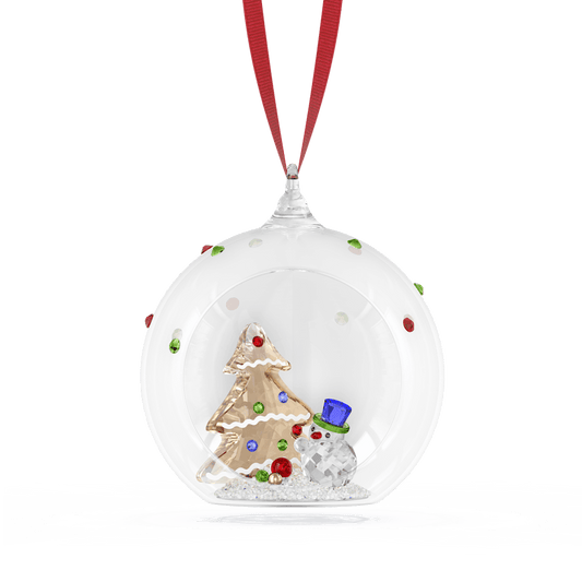 Decorazioni Natalizie Swarovski Holiday Cheers Pallina Albero e Pupazzo di Neve