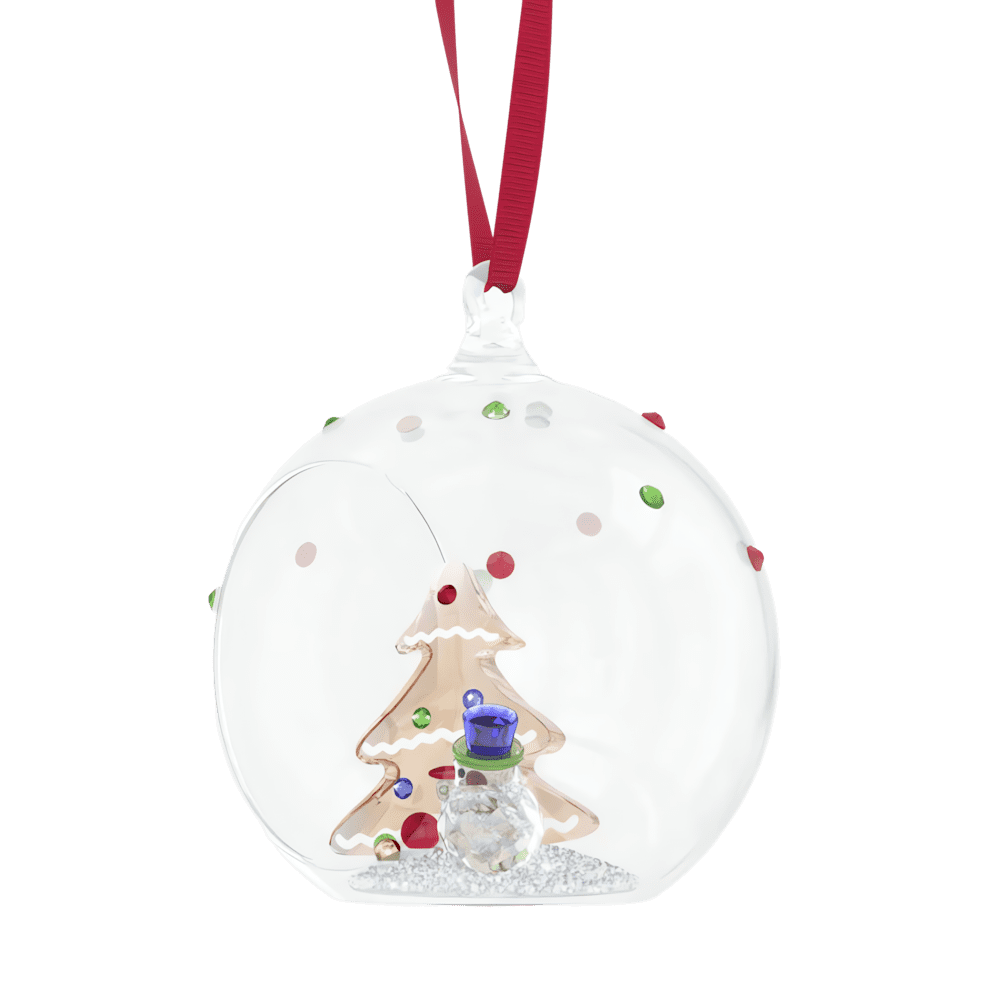 Decorazioni Natalizie Swarovski Holiday Cheers Pallina Albero e Pupazzo di Neve