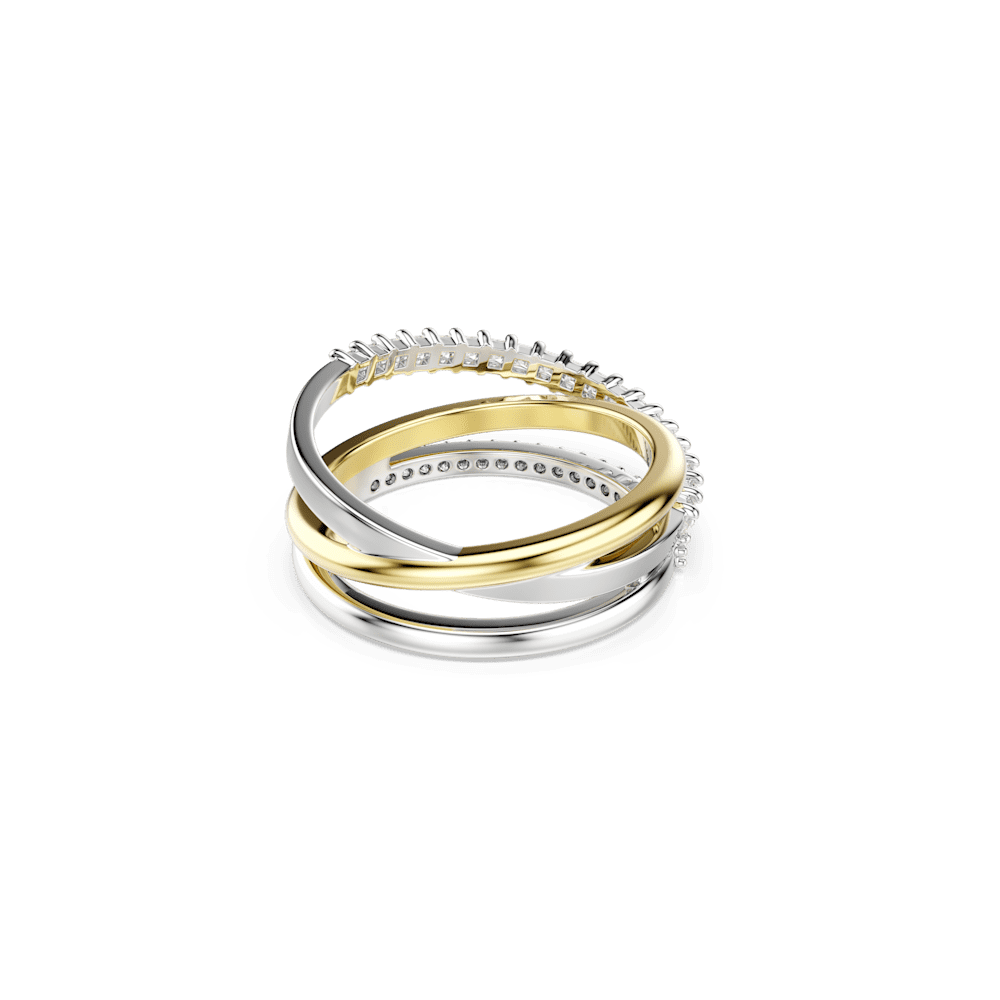 Anello  Swarovski Hyperbola Taglio misto Bianco Mix di finiture - Misura 55