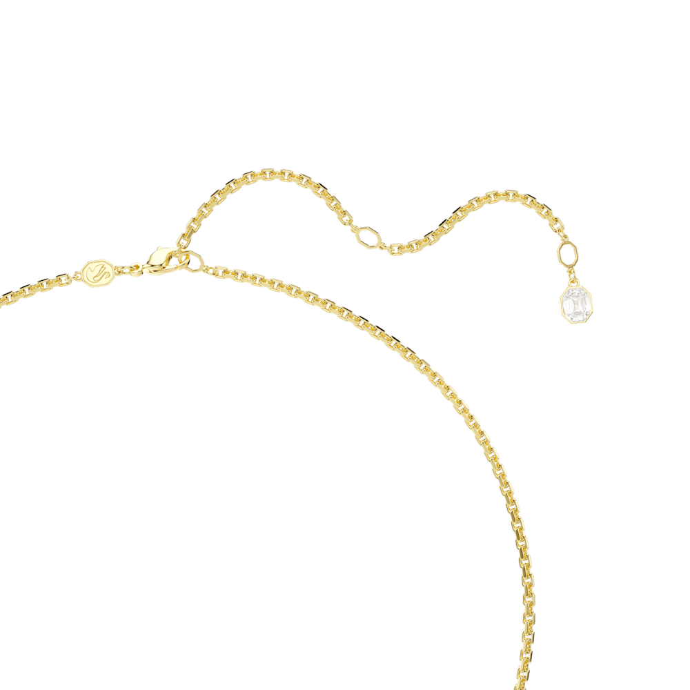 Collana con Pendente Swarovski Millenia Taglio ottagonale Caramello Finitura oro 18 Kt