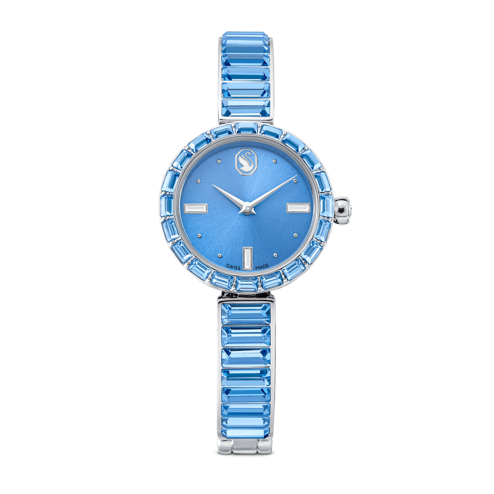 Orologio Swarovski Matrix bangle Bracciale in cristallo Blu Acciaio inossidabile
