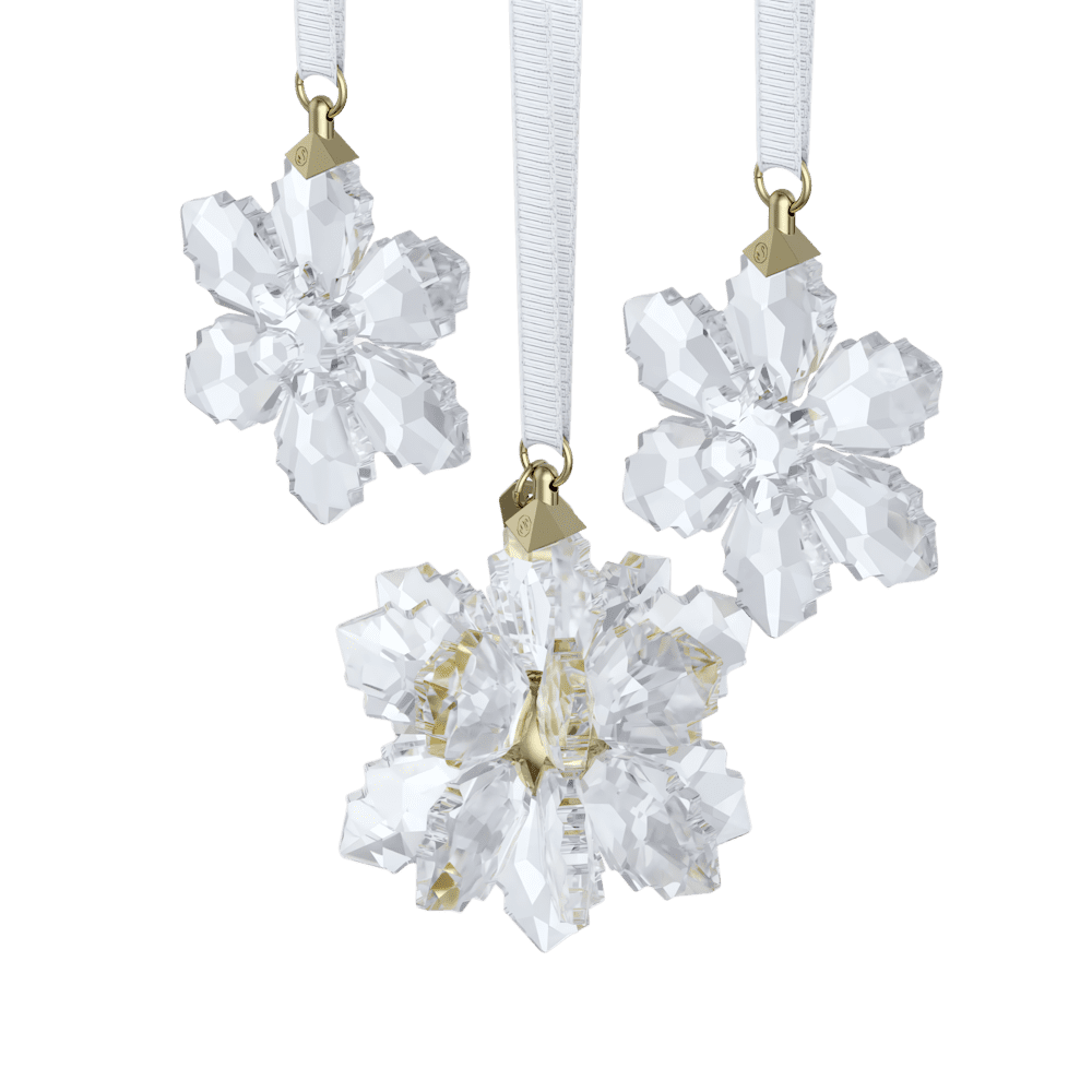 Set Decorazioni Natalizie Swarovski Annual Edition 3D 2026, Bianco