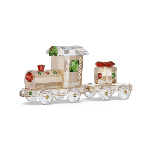 Decorazioni Natalizie Swarovski Holiday Cheers Set Treno Tonalità oro