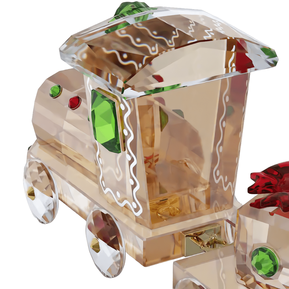Decorazioni Natalizie Swarovski Holiday Cheers Set Treno Tonalità oro