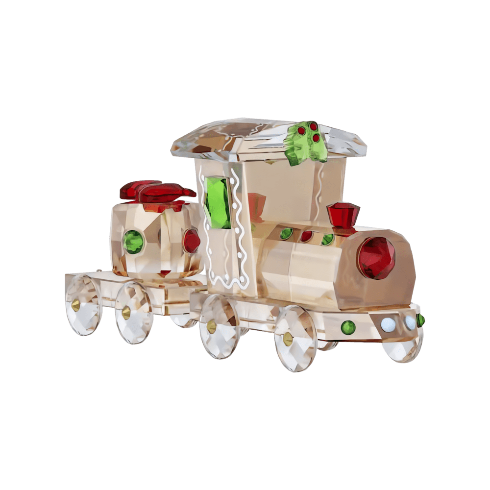 Decorazioni Natalizie Swarovski Holiday Cheers Set Treno Tonalità oro