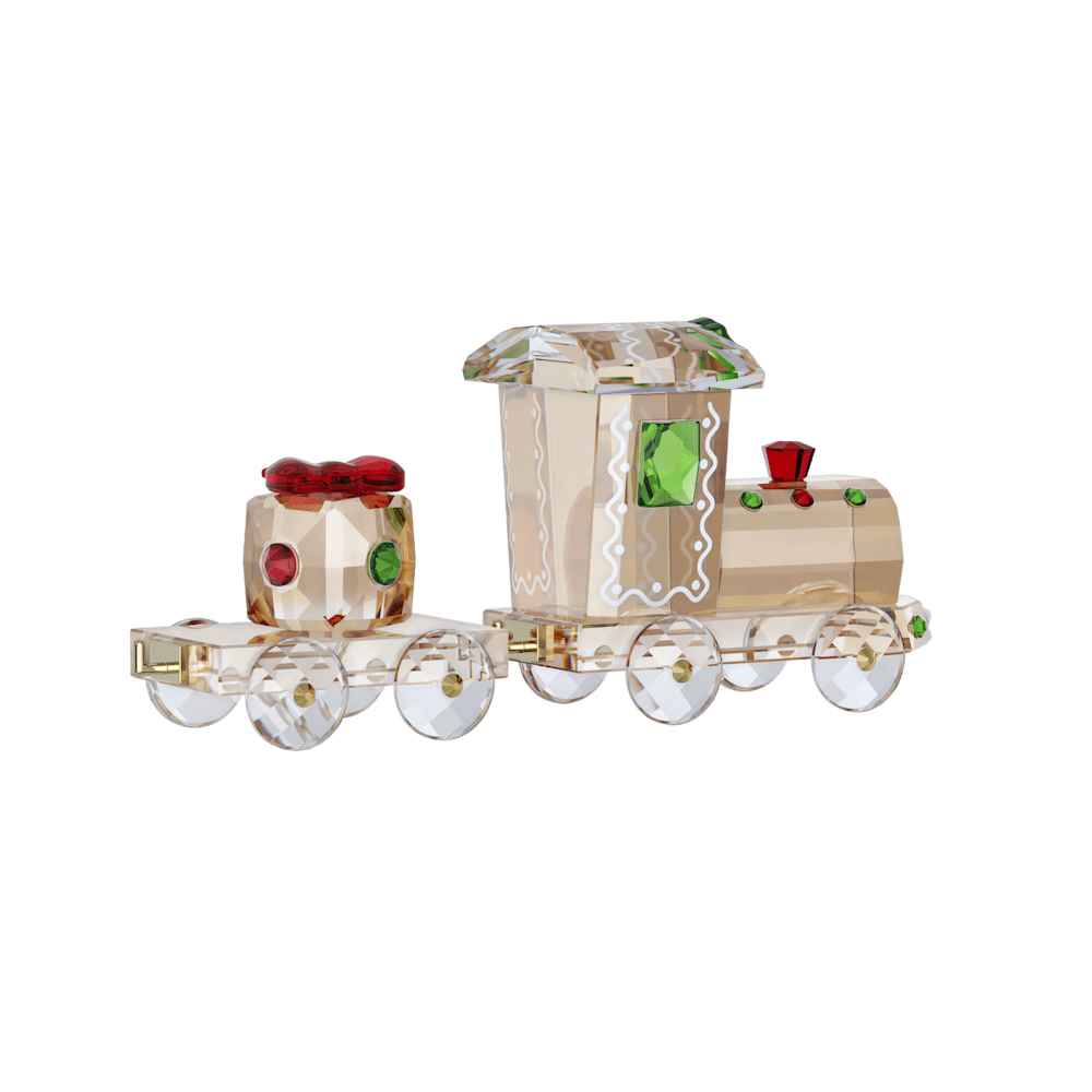 Decorazioni Natalizie Swarovski Holiday Cheers Set Treno Tonalità oro