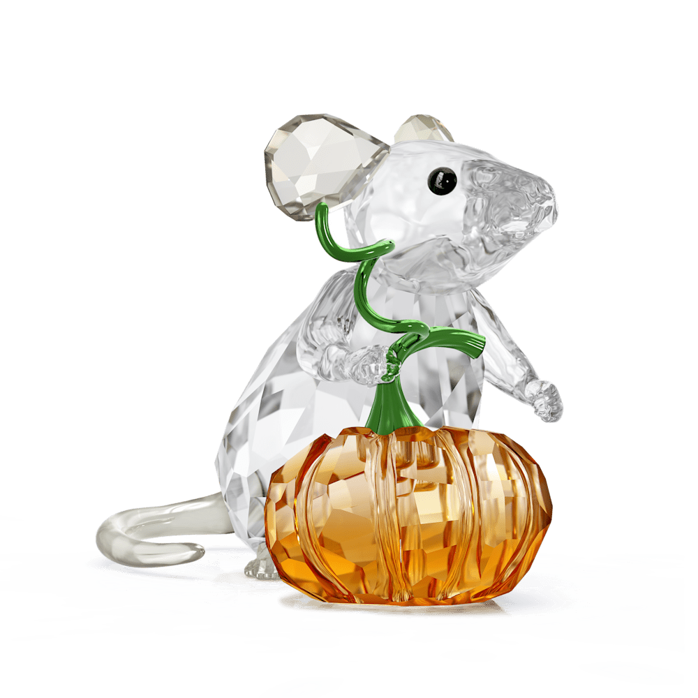 Oggettistica Swarovski Idyllia Topo e Zucca Multicolor