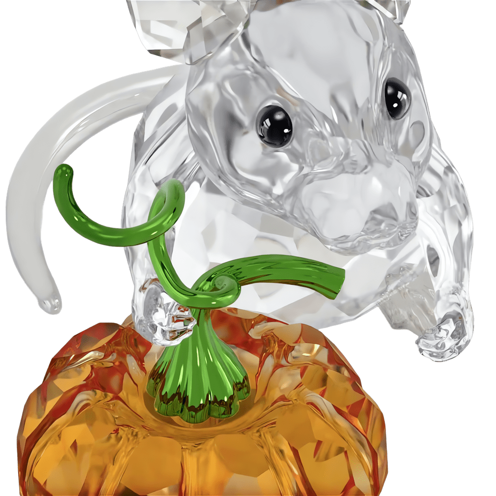 Oggettistica Swarovski Idyllia Topo e Zucca Multicolor