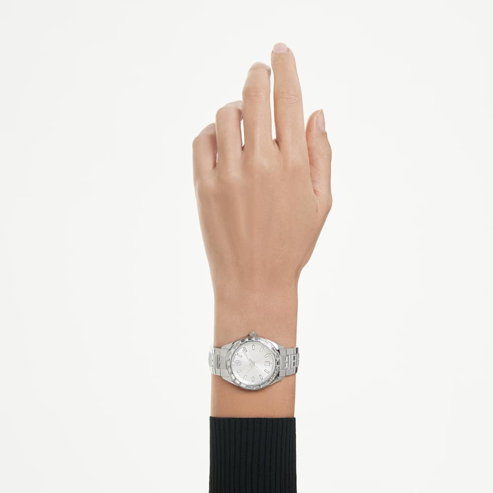 Orologio Swarovski Matrix Bracciale di metallo Tono argentato Acciaio inossidabile