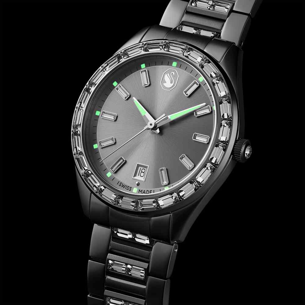 Orologio Swarovski Matrix Bracciale di metallo Tono argentato Acciaio inossidabile