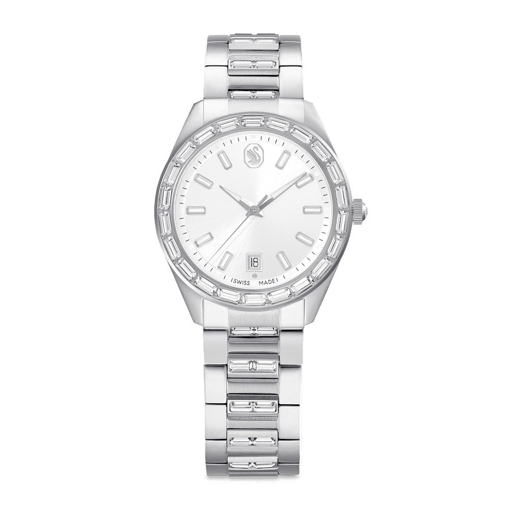 Orologio Swarovski Matrix Bracciale di metallo Tono argentato Acciaio inossidabile