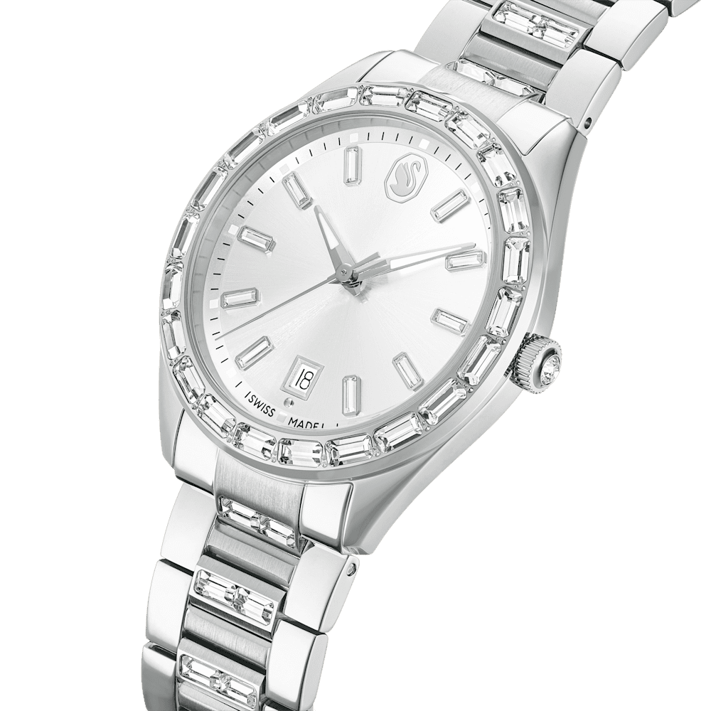 Orologio Swarovski Matrix Bracciale di metallo Tono argentato Acciaio inossidabile