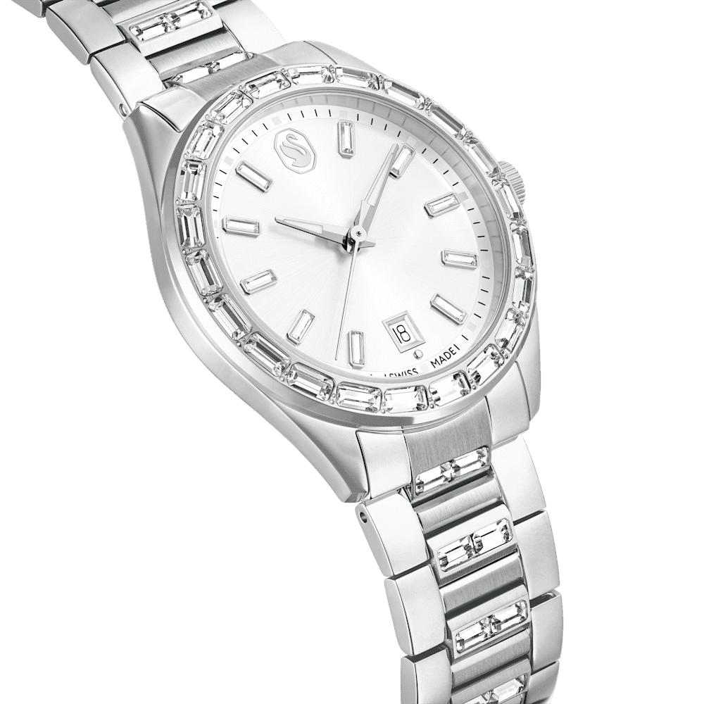 Orologio Swarovski Matrix Bracciale di metallo Tono argentato Acciaio inossidabile